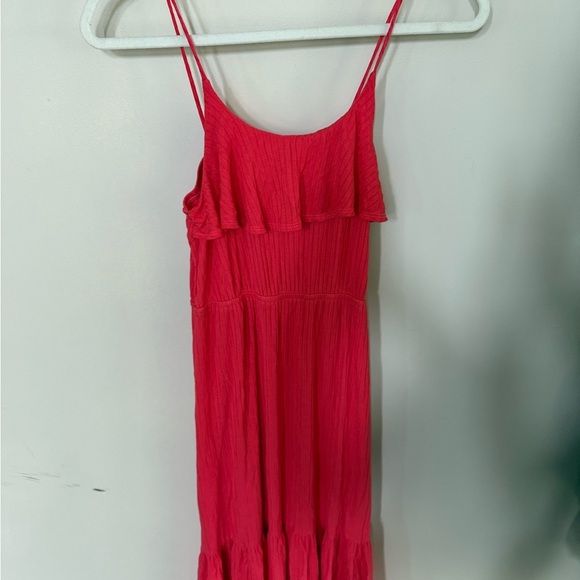 [12] Paper Doll Coral Sleeveless Dress - Picture 1 of 5